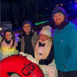 North Face White Ski Bibs